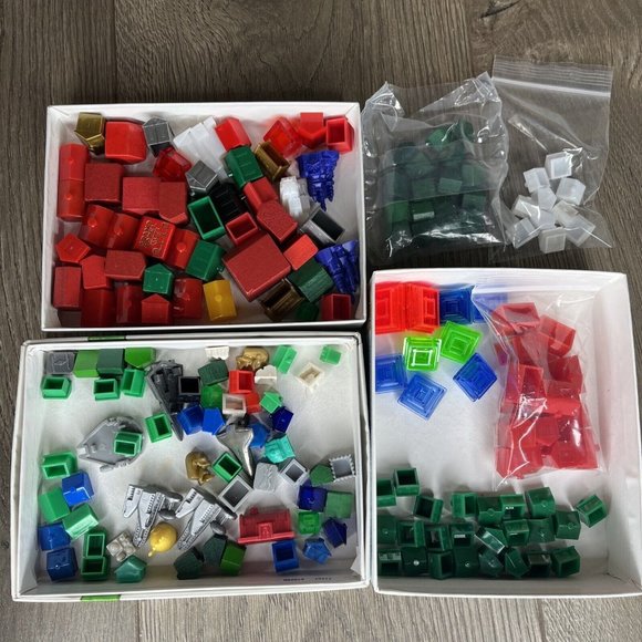 Hasbro Other - Monopoly Games Random Assortment Houses Hotels Tokens Replacement Pieces Parts